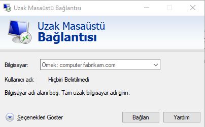 Windows 10 Uzak Masaüstü Aktif Etme