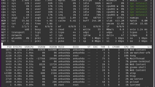 Linux atop CLI Monitoring Aracı Kurulum ve Kullanımı