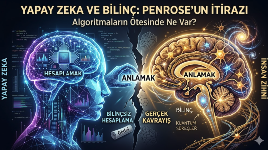 Yapay Zeka ve Bilinç , Penrose’un İtirazı: Algoritmaların Ötesinde Ne Var?